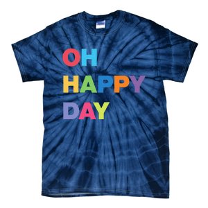 Womens Oh Happy Day, Cute Casual Women's Summer Fashion Funny Tie-Dye T-Shirt