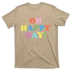 Womens Oh Happy Day, Cute Casual Women's Summer Fashion T-Shirt