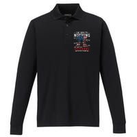 We Owe Illegals Nothing We Owe Our Veterans Everything Performance Long Sleeve Polo