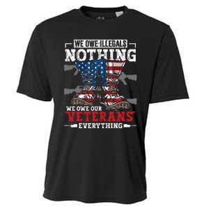 We Owe Illegals Nothing We Owe Our Veterans Everything Cooling Performance Crew T-Shirt