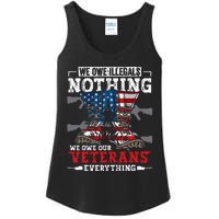 We Owe Illegals Nothing We Owe Our Veterans Everything Ladies Essential Tank