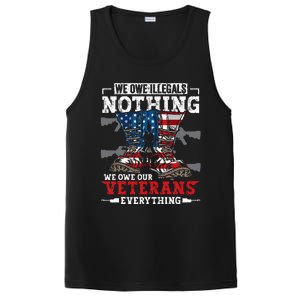 We Owe Illegals Nothing We Owe Our Veterans Everything PosiCharge Competitor Tank