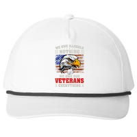 We Owe Illegals Nothing We Owe Our Veterans Everything Snapback Five-Panel Rope Hat