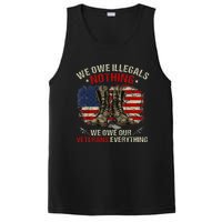 We Owe Illegals Nothing Veterans Everything Political PosiCharge Competitor Tank