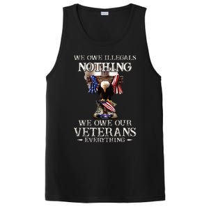 We Owe Illegals Nothing We Owe Our Veterans Everything PosiCharge Competitor Tank