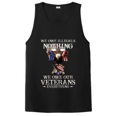 We Owe Illegals Nothing We Owe Our Veterans Everything PosiCharge Competitor Tank