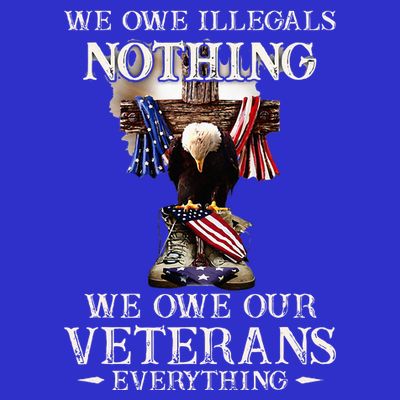 We Owe Illegals Nothing We Owe Our Veterans Everything T-Shirt