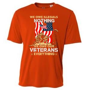 We Owe Illegals Nothing We Owe Our Veterans Everything Cooling Performance Crew T-Shirt