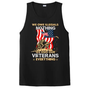 We Owe Illegals Nothing We Owe Our Veterans Everything PosiCharge Competitor Tank