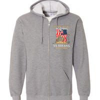 We Owe Illegals Nothing We Owe Our Veterans Everything Full Zip Hoodie