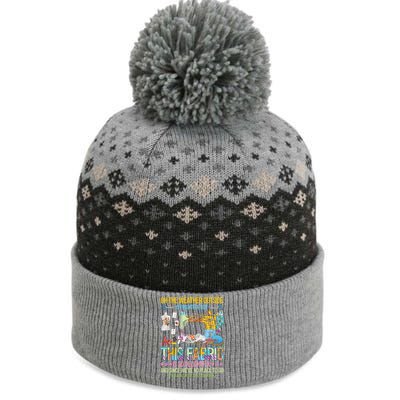 Weather Outside Is Frightful But This Fabric's So Delightful Gift The Baniff Cuffed Pom Beanie