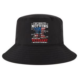 We Owe Illegals Nothing Veterans Everything Political Cool Comfort Performance Bucket Hat