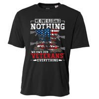 We Owe Illegals Nothing Veterans Everything Political Cooling Performance Crew T-Shirt