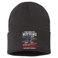 We Owe Illegals Nothing Veterans Everything Political Sustainable Knit Beanie