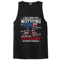 We Owe Illegals Nothing Veterans Everything Political PosiCharge Competitor Tank