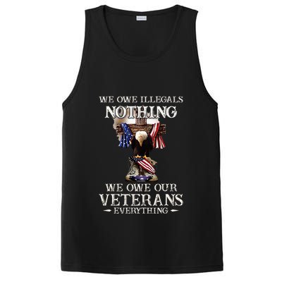 We Owe Illegals Nothing We Owe Our Veterans Everything PosiCharge Competitor Tank