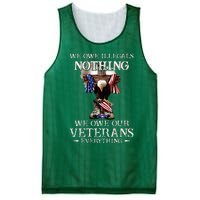 We Owe Illegals Nothing We Owe Our Veterans Everything Mesh Reversible Basketball Jersey Tank