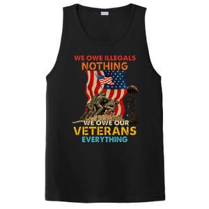 We Owe Illegals Nothing We Owe Our Veterans Everything PosiCharge Competitor Tank