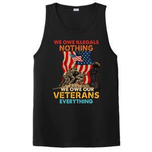 We Owe Illegals Nothing We Owe Our Veterans Everything PosiCharge Competitor Tank