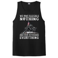 We Owe Illegals Nothing And Our Veterans Everything PosiCharge Competitor Tank