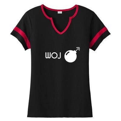 Woj Bomb Incoming Ladies Halftime Notch Neck Tee