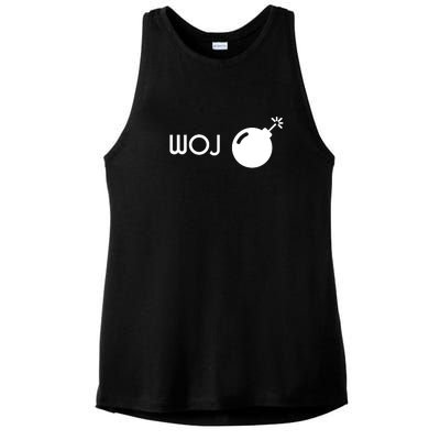 Woj Bomb Incoming Ladies PosiCharge Tri-Blend Wicking Tank