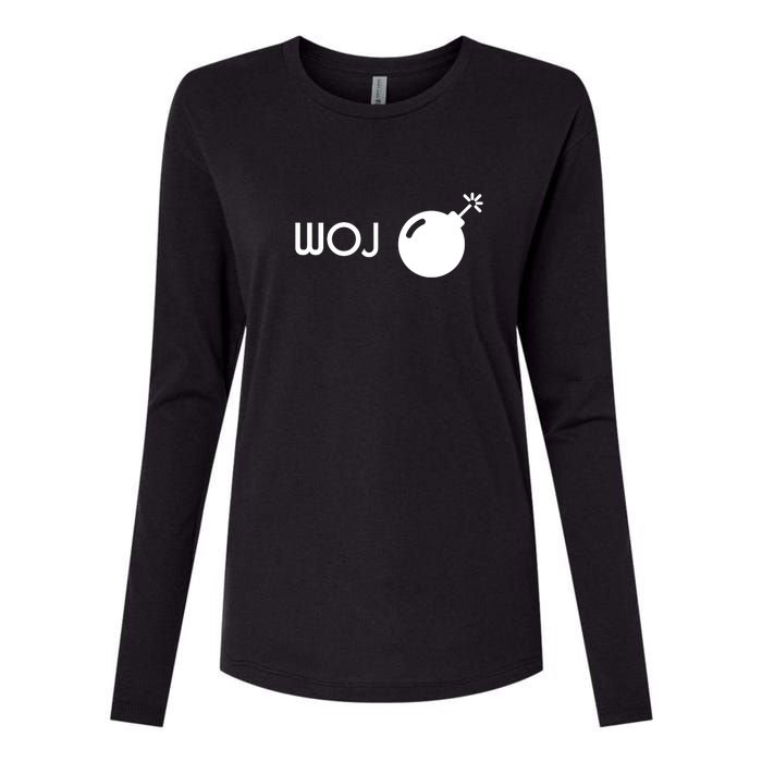 Woj Bomb Incoming Womens Cotton Relaxed Long Sleeve T-Shirt