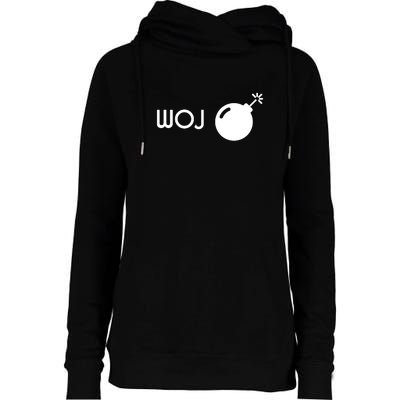 Woj Bomb Incoming Womens Funnel Neck Pullover Hood