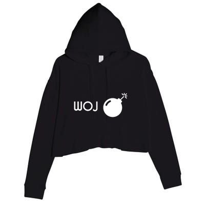 Woj Bomb Incoming Crop Fleece Hoodie