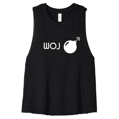 Woj Bomb Incoming Women's Racerback Cropped Tank