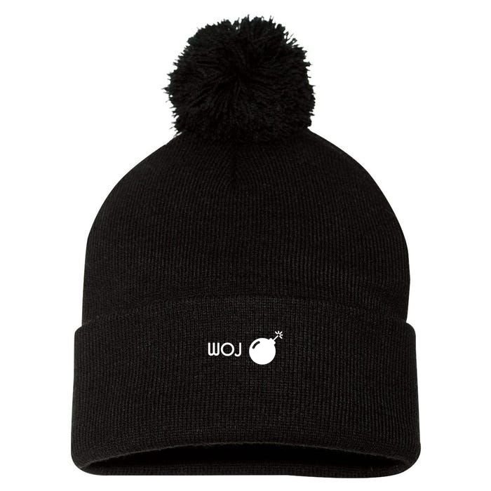 Woj Bomb Incoming Pom Pom 12in Knit Beanie