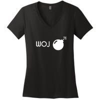 Woj Bomb Incoming Women's V-Neck T-Shirt