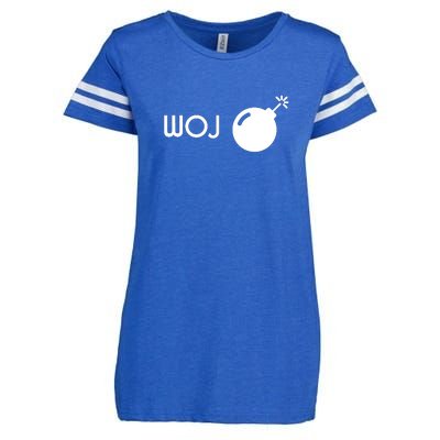 Woj Bomb Incoming Enza Ladies Jersey Football T-Shirt