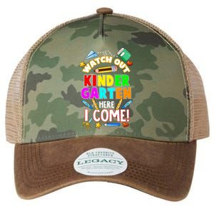 Watch Out Kindergarten Here I Come Kinder K School Cool Gift Legacy Tie Dye Trucker Hat