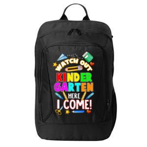 Watch Out Kindergarten Here I Come Kinder K School Cool Gift City Backpack