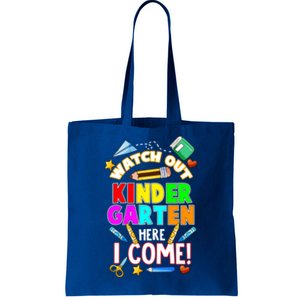 Watch Out Kindergarten Here I Come Kinder K School Cool Gift Tote Bag