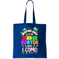 Watch Out Kindergarten Here I Come Kinder K School Cool Gift Tote Bag