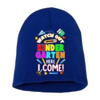 Watch Out Kindergarten Here I Come Kinder K School Cool Gift Short Acrylic Beanie