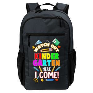 Watch Out Kindergarten Here I Come Kinder K School Cool Gift Daily Commute Backpack