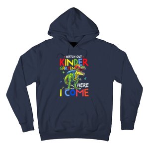 Watch Out Kindergarten Here I Come Dinosaurs Back To School Hoodie