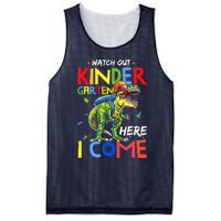 Watch Out Kindergarten Here I Come Dinosaurs Back To School Mesh Reversible Basketball Jersey Tank