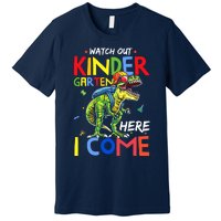 Watch Out Kindergarten Here I Come Dinosaurs Back To School Premium T-Shirt