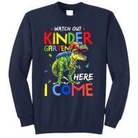 Watch Out Kindergarten Here I Come Dinosaurs Back To School Tall Sweatshirt