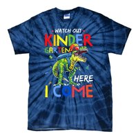 Watch Out Kindergarten Here I Come Dinosaurs Back To School Tie-Dye T-Shirt