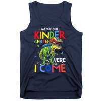 Watch Out Kindergarten Here I Come Dinosaurs Back To School Tank Top