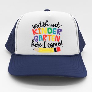 Watch Out Kindergarten Here I Come Kinder Back To School Trucker Hat