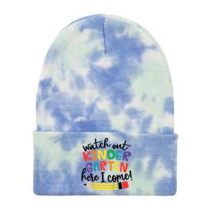 Watch Out Kindergarten Here I Come Kinder Back To School Tie Dye 12in Knit Beanie