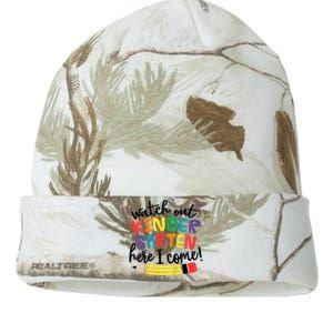 Watch Out Kindergarten Here I Come Kinder Back To School Kati Licensed 12" Camo Beanie