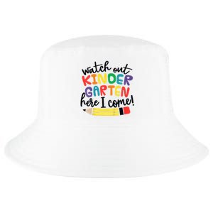 Watch Out Kindergarten Here I Come Kinder Back To School Cool Comfort Performance Bucket Hat