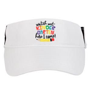 Watch Out Kindergarten Here I Come Kinder Back To School Adult Drive Performance Visor